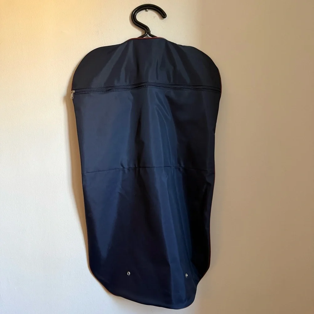 American Tourister Garment Bag Hanging Travel Suit Dress Cover Navy Blue